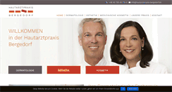 Desktop Screenshot of hautarztpraxis-bergedorf.de
