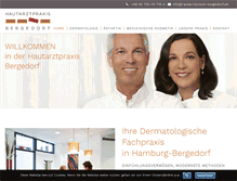Tablet Screenshot of hautarztpraxis-bergedorf.de